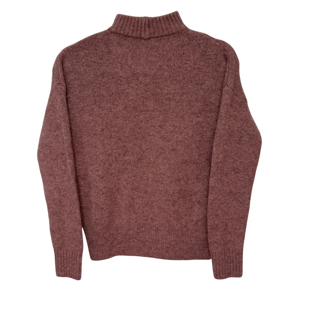 Madewell Women's Mock Neck Sweater Wool Alpaca‎ Blend Pullover Knit Top XXS